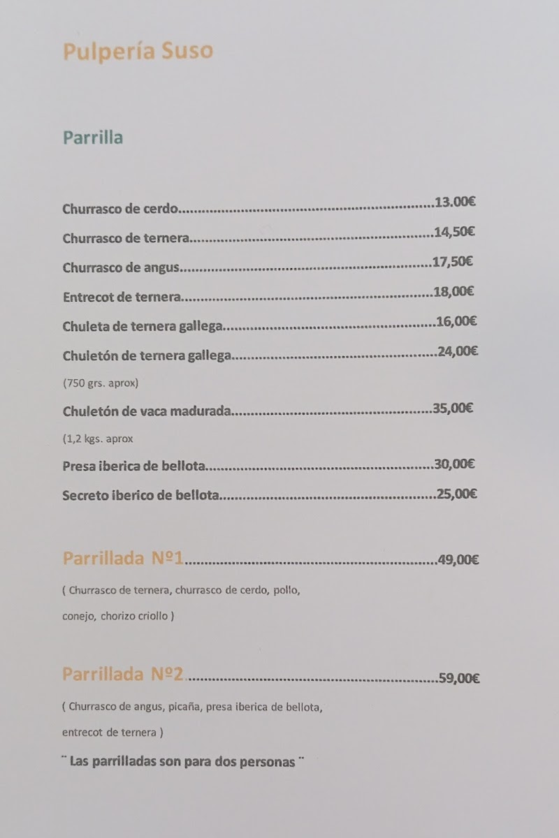 Pulpería Suso Menu - Image 5
